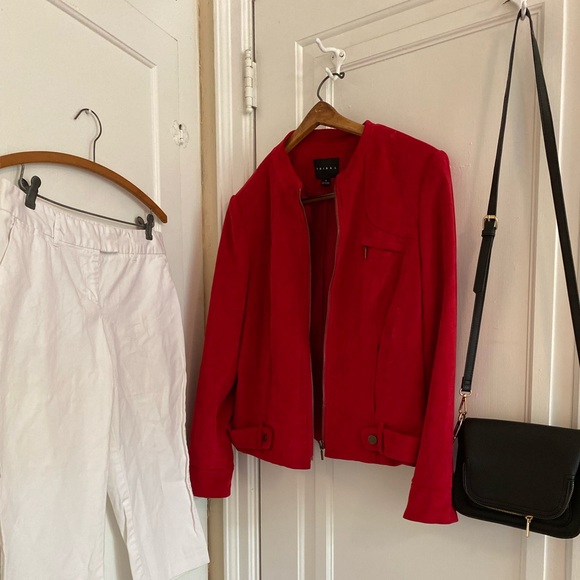 Free shipping//Red Tribal Vintage Inspired Jacket - Picture 2 of 9